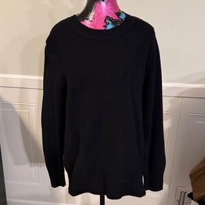 Karen Scott Black Crew Neck Sweater